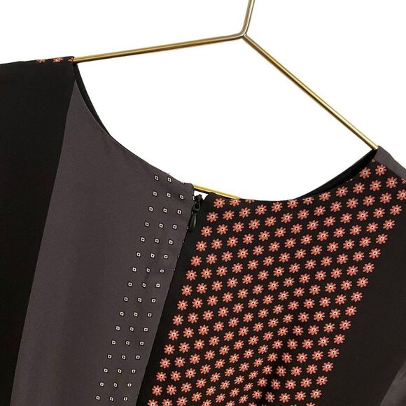 Ann Taylor Patchwork Pleated Dress Long Sleeve Size 2 NWOT - Picture 7 of 9